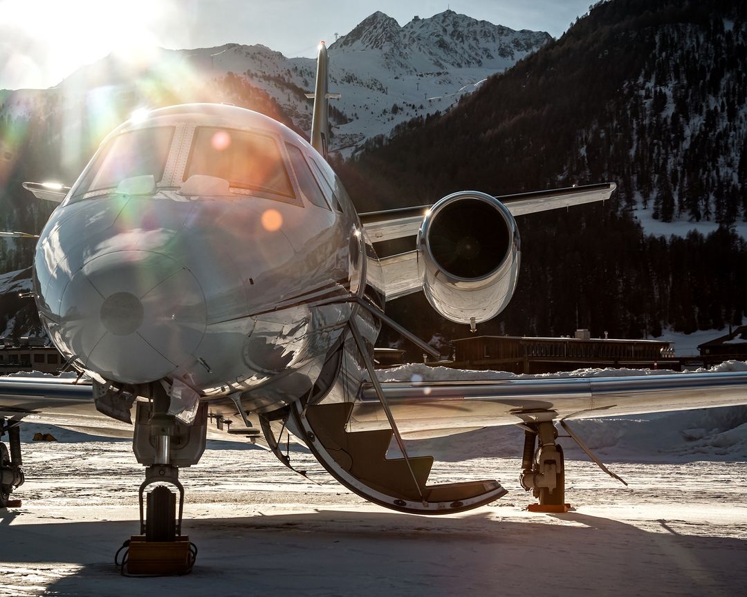 Luxury private jet